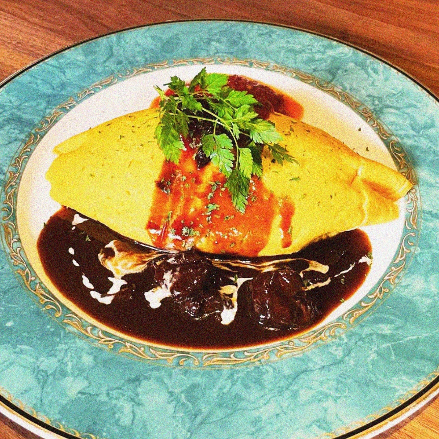 SUN オムライス　ランチ　新潟県見附市