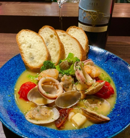 海鮮アヒージョ